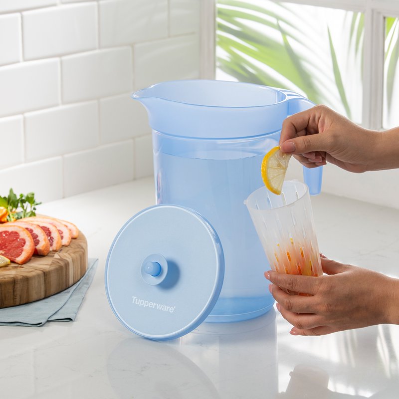 1-Gallon Pitcher with Lid & Infuser - 2 Pack, Blue