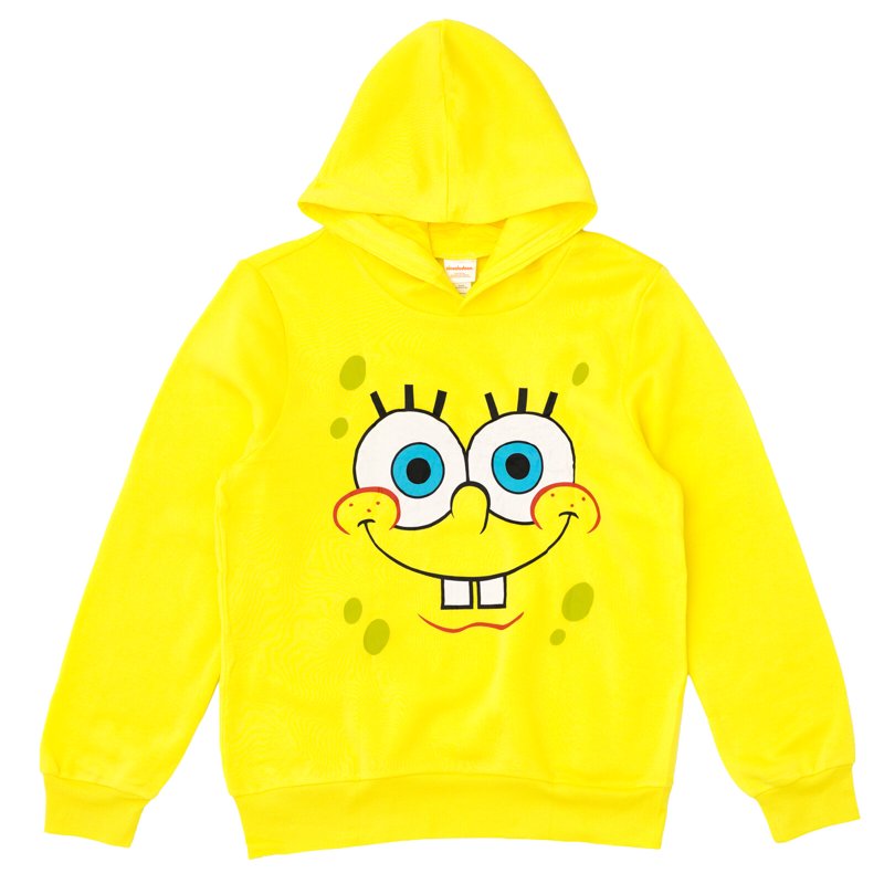 Adult SpongeBob SquarePants Fleece Hoodie - Yellow Face, M Variation