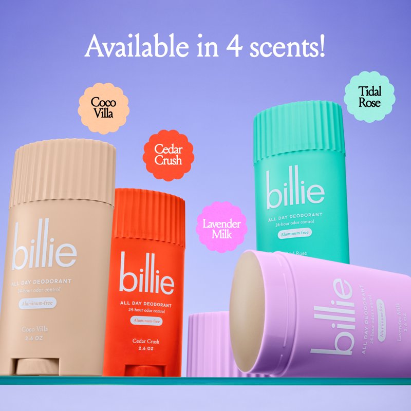 Women's Deodorant Stick - Aluminum-Free, 24-Hour Odor Control, Tidal Rose Scent