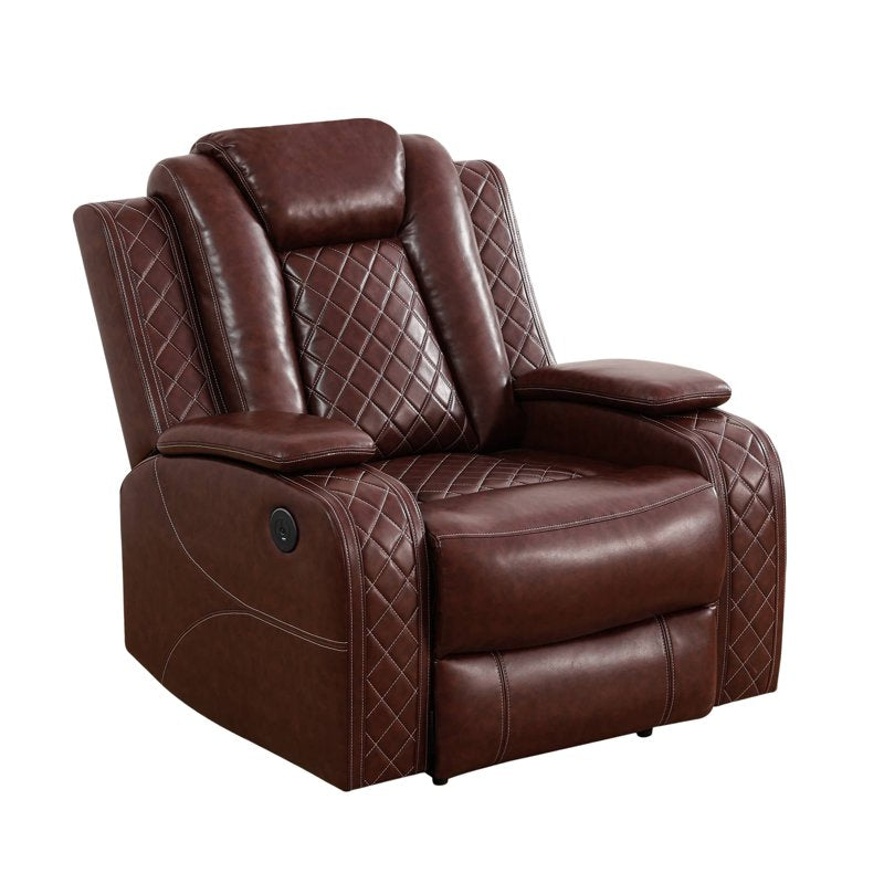 Electric Recliner Chair with USB Charging & Adjustable Backrest