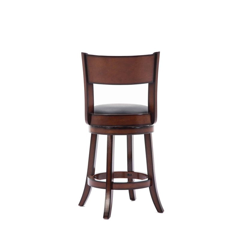 Palmetto Swivel Counter Stool - 24" Brandy Brown & Cognac