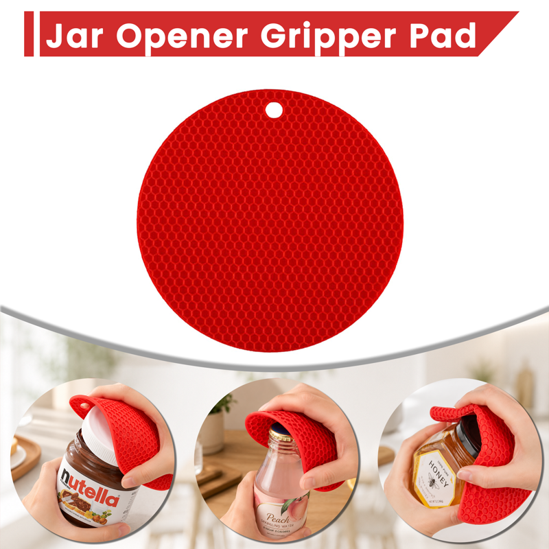 Multi-Function Jar Opener Set - 4 Pack Kitchen Tool Kit