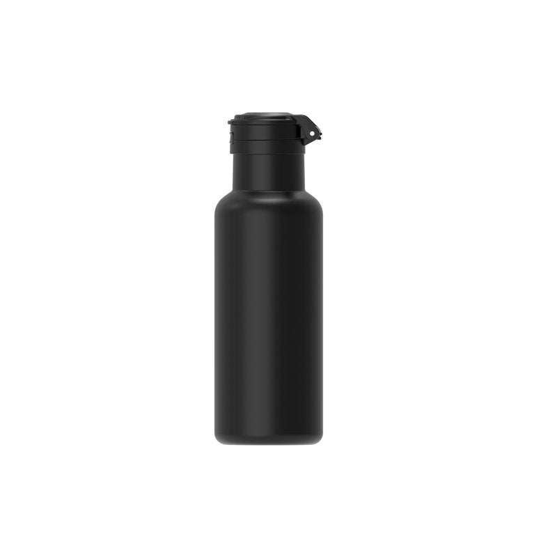 14oz Black Stainless Steel Water Bottle with Auto Chug Lid