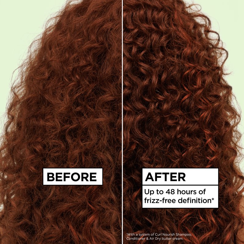 Curl Air Dry Defining Cream for Curly Hair, Vegan Formula, 16.9 fl oz