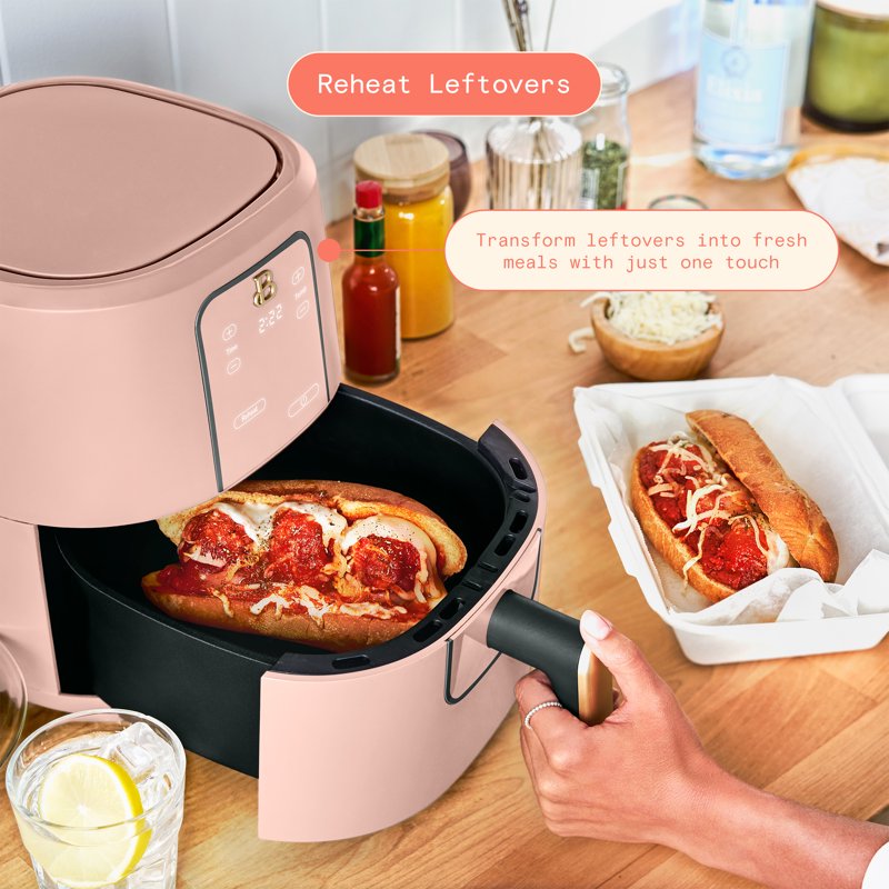 3 Quart Air Fryer with TurboCrisp Technology - Rose