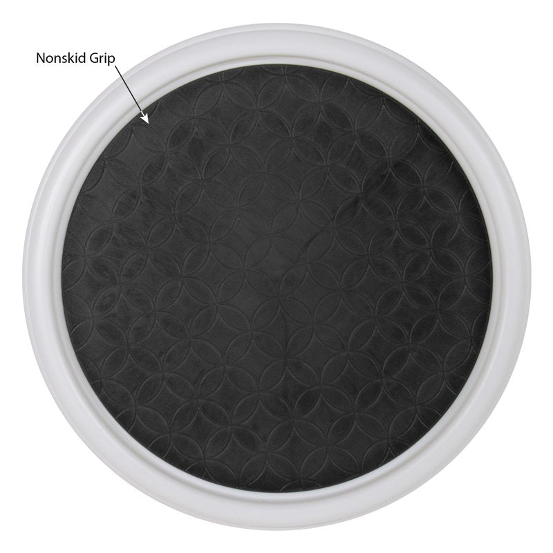 12" Non-Skid Plastic Lazy Susan Turntable Organizer - 2 Pack
