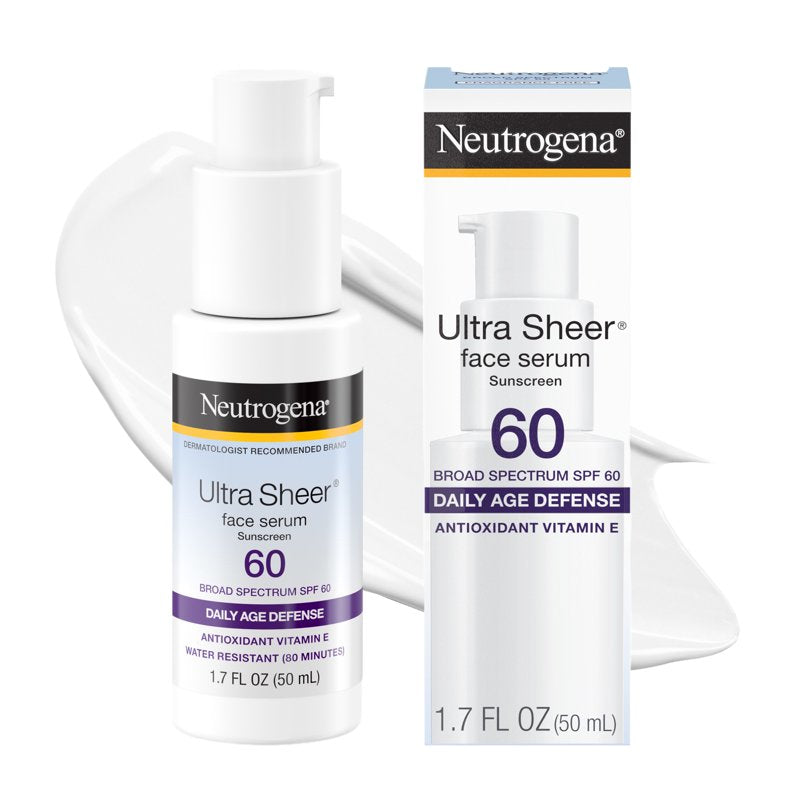 Ultra Sheer Sunscreen Serum, Broad Spectrum SPF 60, Hydrating Formula
