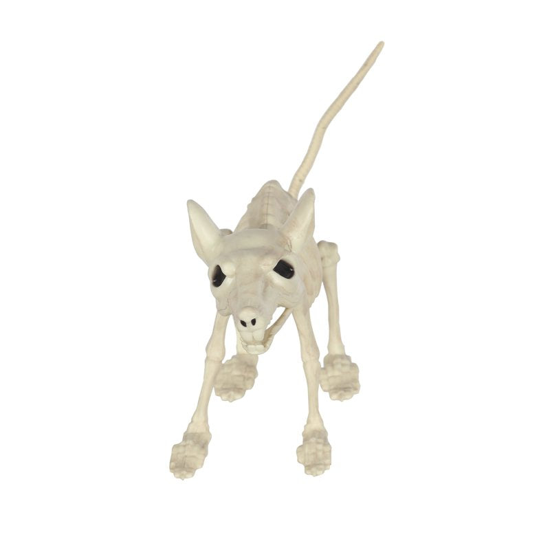 Faux Skeleton Rat Halloween Decoration, 7 Inches - Spooky Gothic Decor