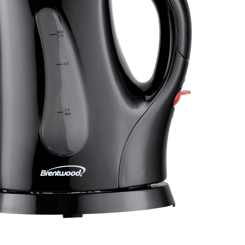 1-Liter Cordless Electric Kettle - BPA-Free, Black