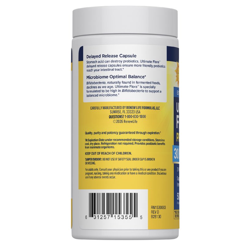 Extra Care Digestive Probiotic Capsules - 50 Count