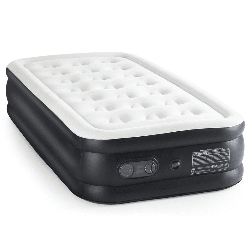 Twin Air Mattress with Built-In Pump - 18-Inch Double Height Inflatable Bed