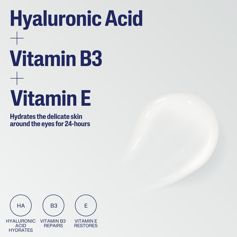 Hydrating Eye Gel Cream for Sensitive Skin with Hyaluronic Acid - 0.5 fl oz