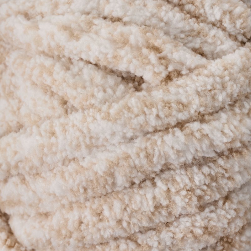 Super Bulky Heathered Chenille Yarn - Mushroom, 33 Yards, 100% Polyester