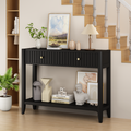 39-Inch Console Table with 2 Drawers & Storage Shelf - Multiple Colors