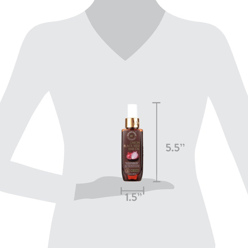 Onion Black Seed Hair Oil - Nourishing & Non-Greasy 100mL