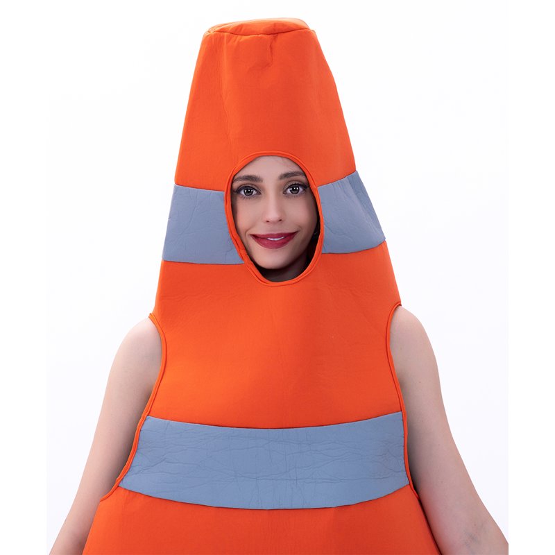 Women Construction Cone Costume - One Size Fits Most Halloween Role Play
