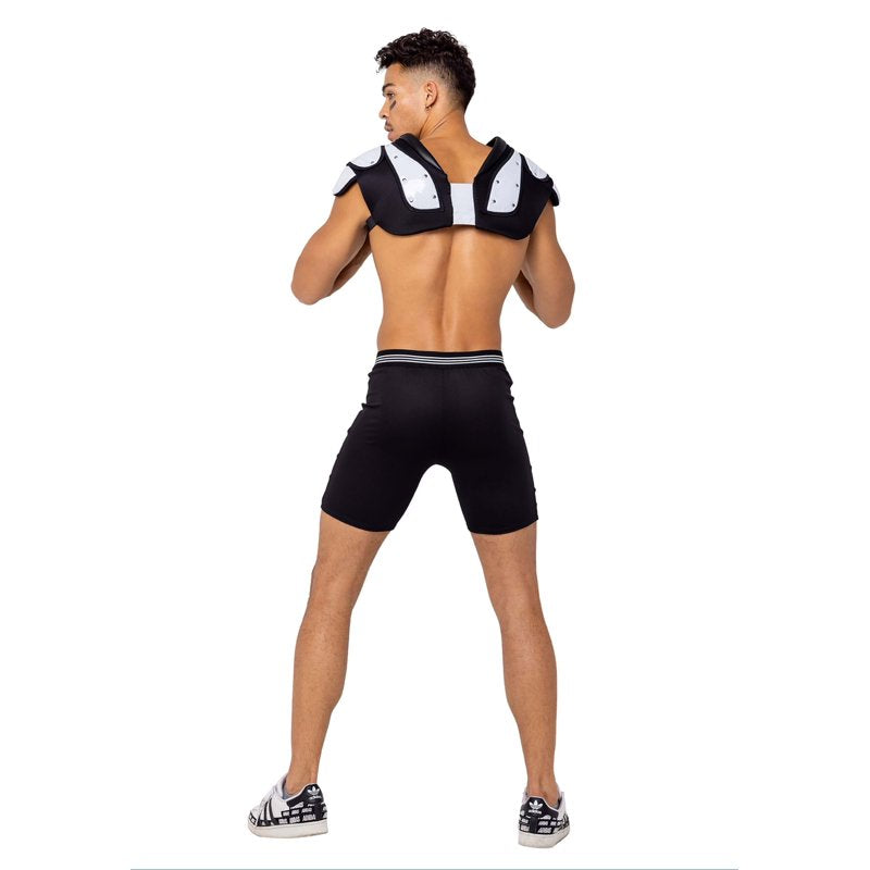 Men's Football Touchdown Costume - Black and White XL