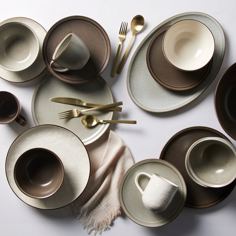 Stoneware Cream Murphy 12PC Dinnerware Set - Cream