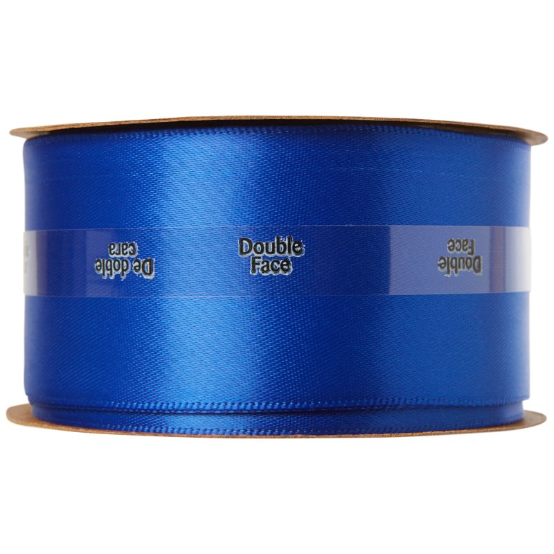 (2 Pack) Offray Royal Blue Satin Ribbon - 1.5 Inch Double Face, 12 Feet - Variation of Blue, 2 Pack