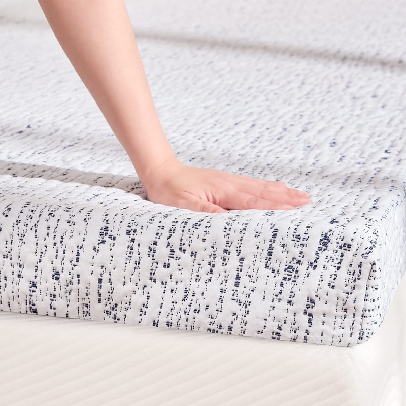 King Gel Infused Memory Foam Mattress Topper with Cooling Cover - 2 Inch