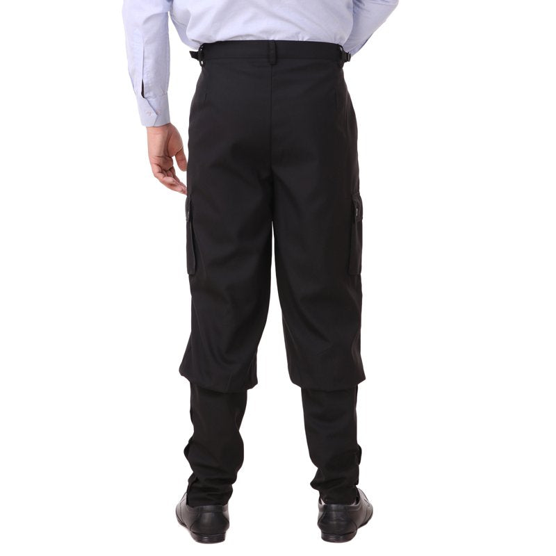 Men's Victorian Steampunk Airship Pants Costume - Black, S
