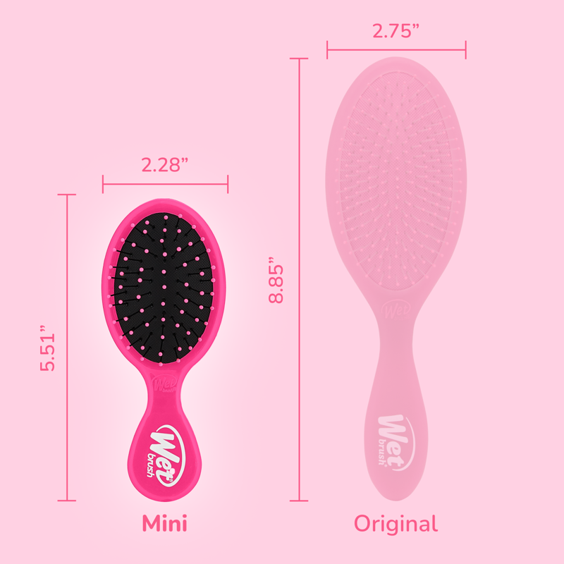 Mini Detangling Hair Brush - Travel-Friendly Knot Remover
