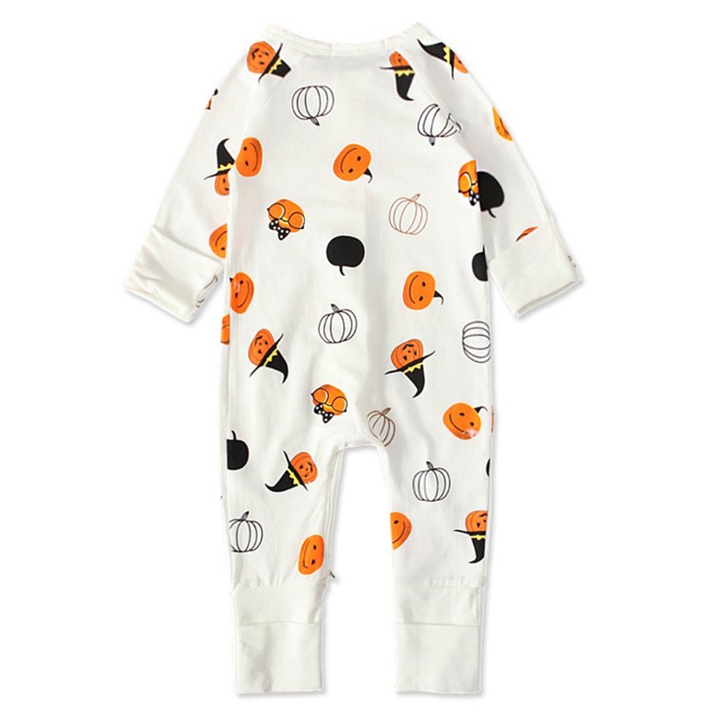 Unisex Baby Halloween Cotton Footless & Footed Pajamas - 12-18 Months Off-white