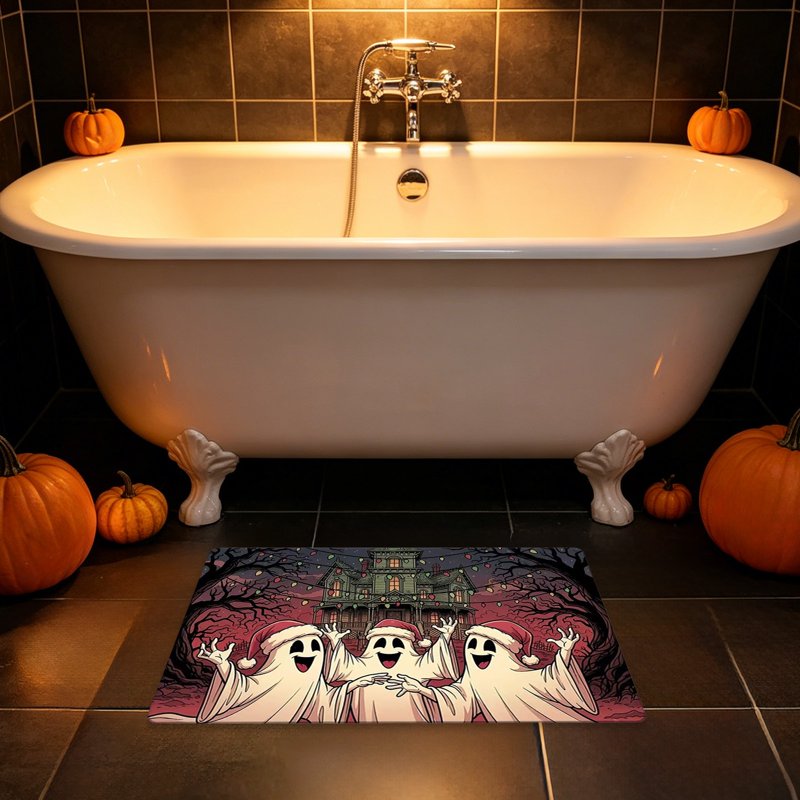 Halloween Ghost Doormat with Secure-Grip Backing - OVFUIZ 23_W