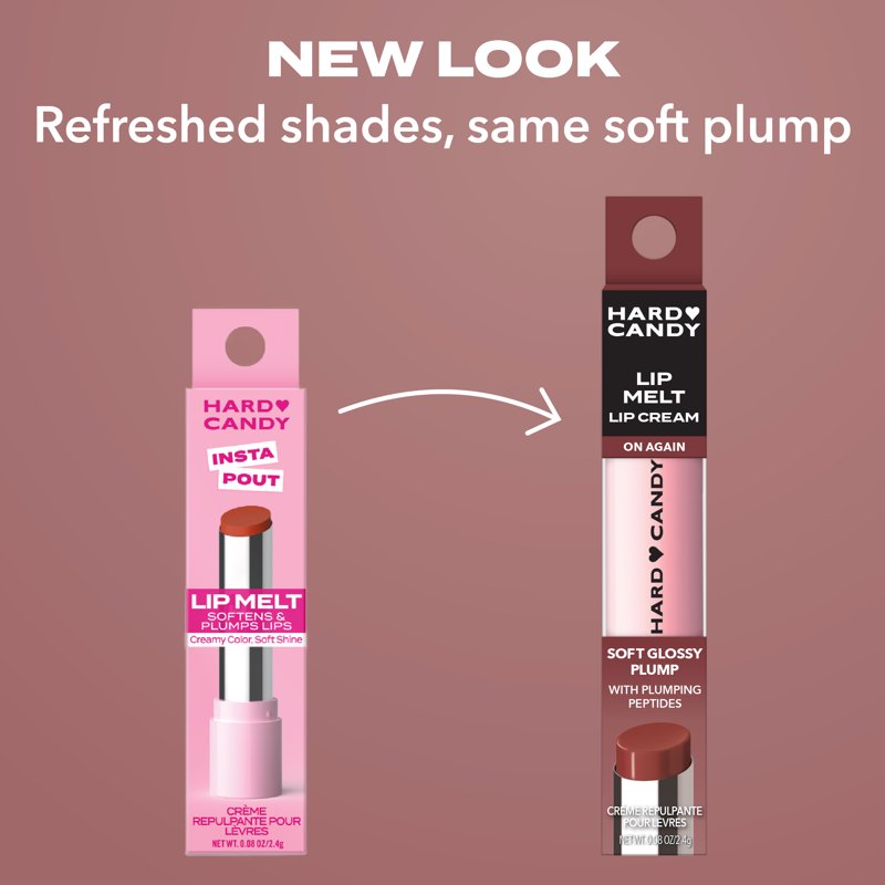 Plumping Lip Melt Cream - Hydrating Tinted Lip Balm with Peptides