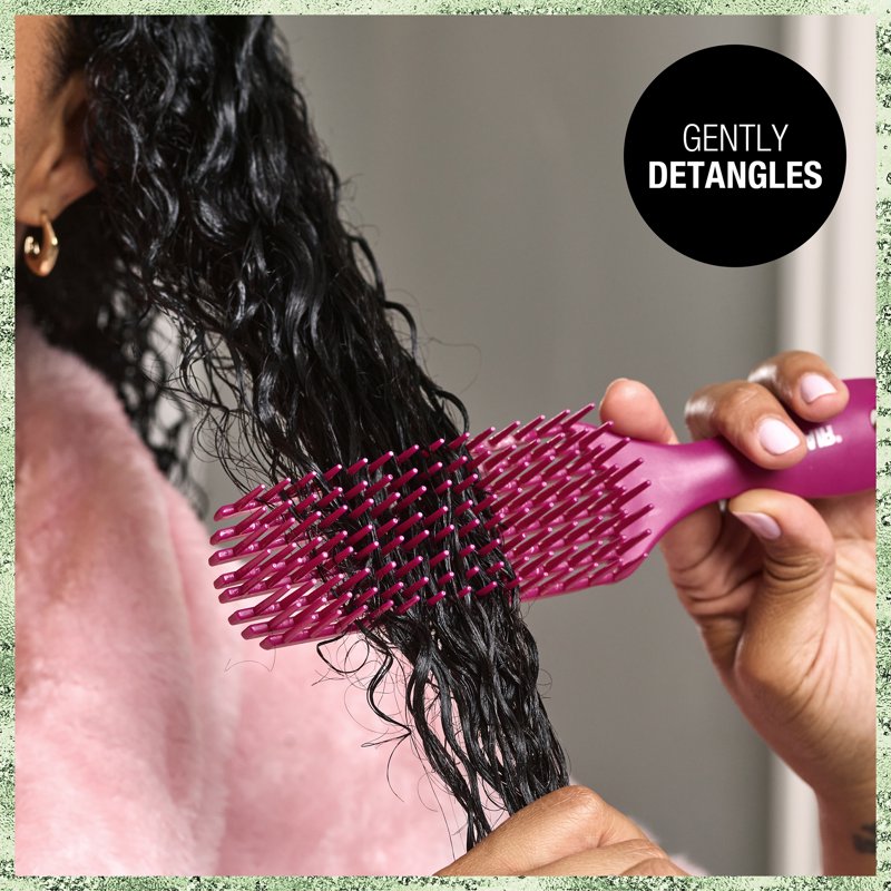 Detangle Curly Hair Brush - Flexible Bristles for Curly Hair