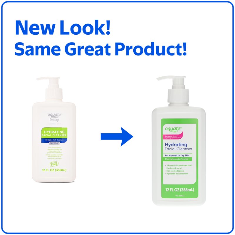 Hydrating Facial Cleanser for Normal to Dry Skin, 12 fl oz