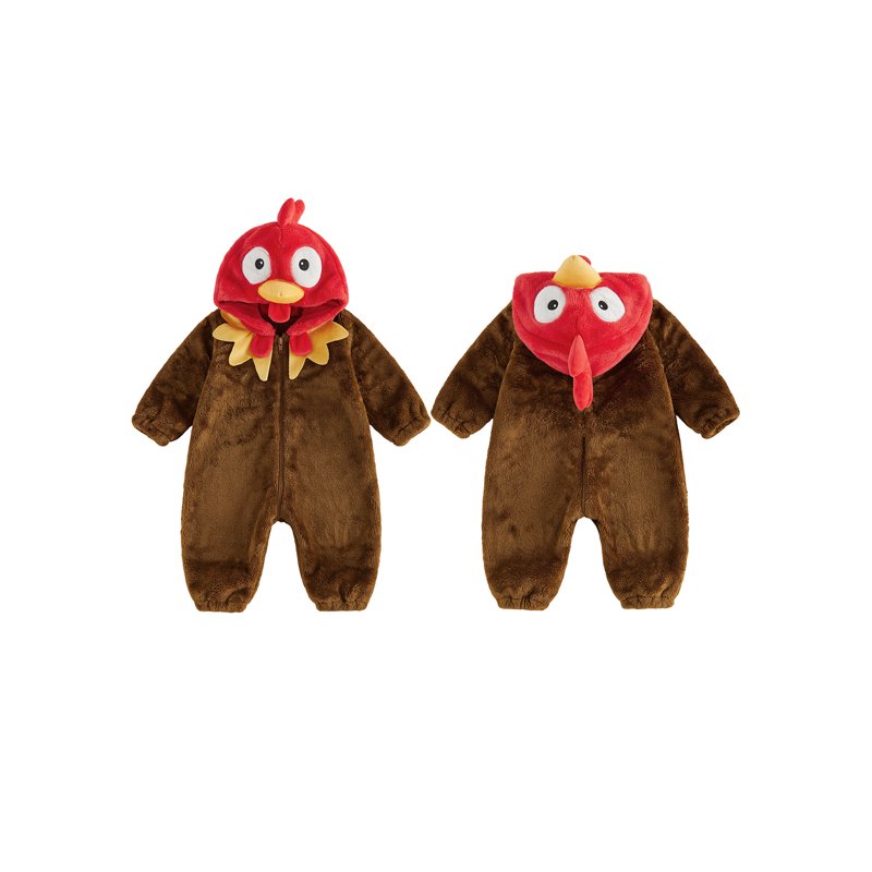 Toddler Baby Turkey Costume for Girls and Boys - Yellow 2-3 Years
