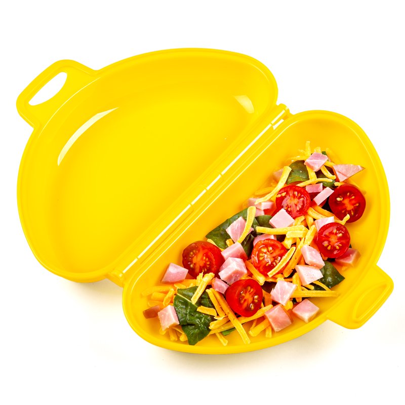 4-in-1 Microwave Egg Cooker - BPA-Free Non-Stick Omelet and Poacher Maker