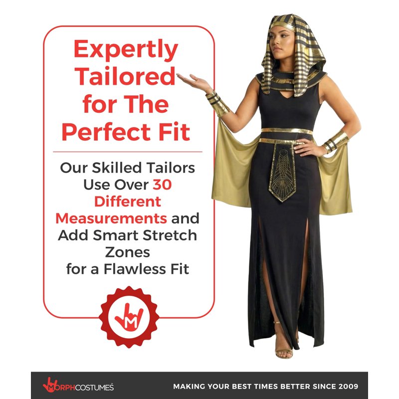 Women Cleopatra Costume XS Halloween Dress with Accessories - Egyptian Queen
