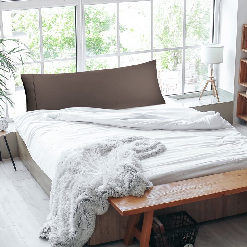 Cotton Body Pillow Cover with Zipper Closure - Beaver