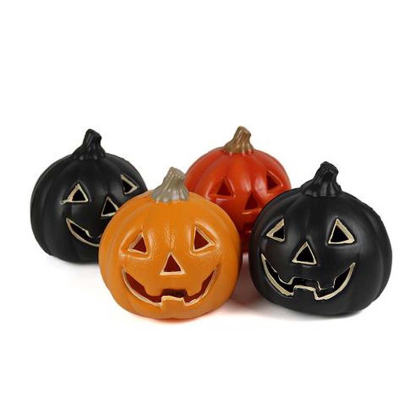Halloween Pumpkin Light - Orange Jack O Lantern Decor with Warm Glow - Variation #38