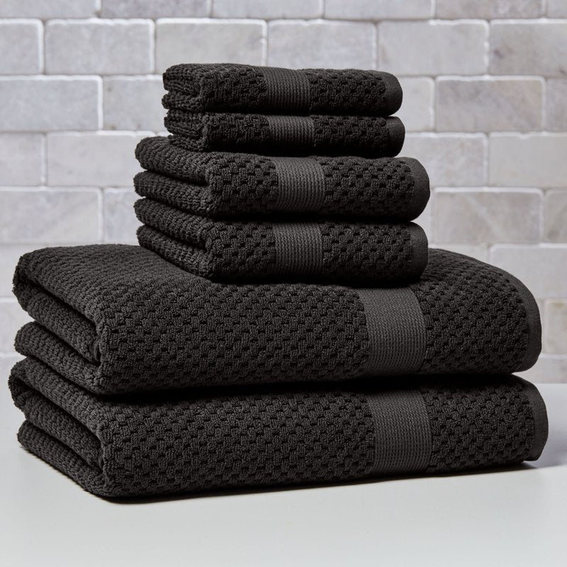 Better Homes & Gardens Soft Cotton Popcorn Textured Hand Towel - Grey Shadow