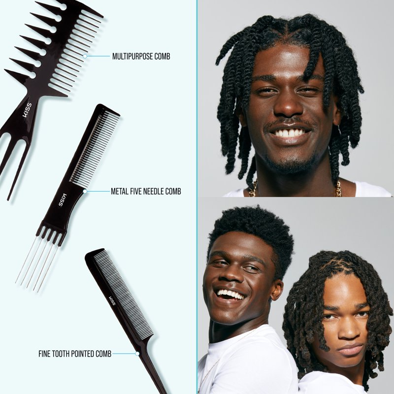 Carbon Fiber Rat Tail Hair Comb - Multipack Options Available