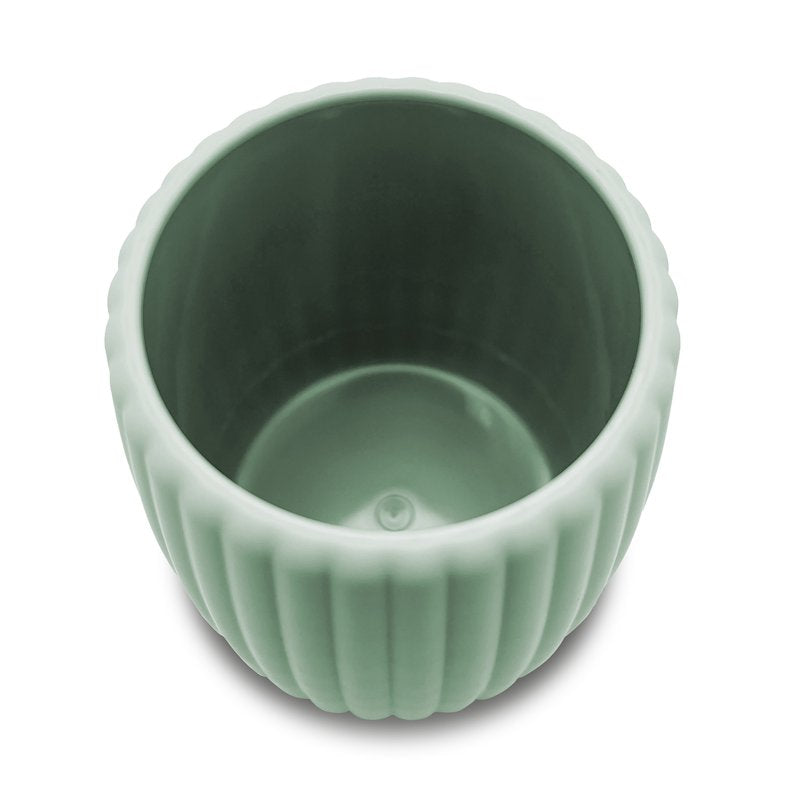 Rubberized Plastic Toothbrush Holder - Green, Compact & Modern