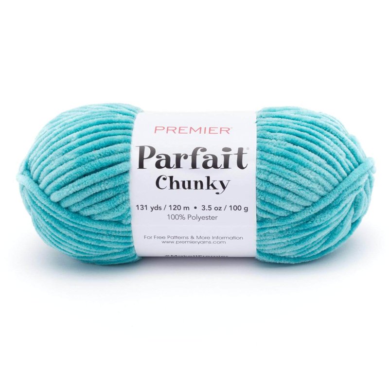Parfait Chunky Chenille Yarn - 100% Polyester, Soft & Washable, Sunshine 1150-12