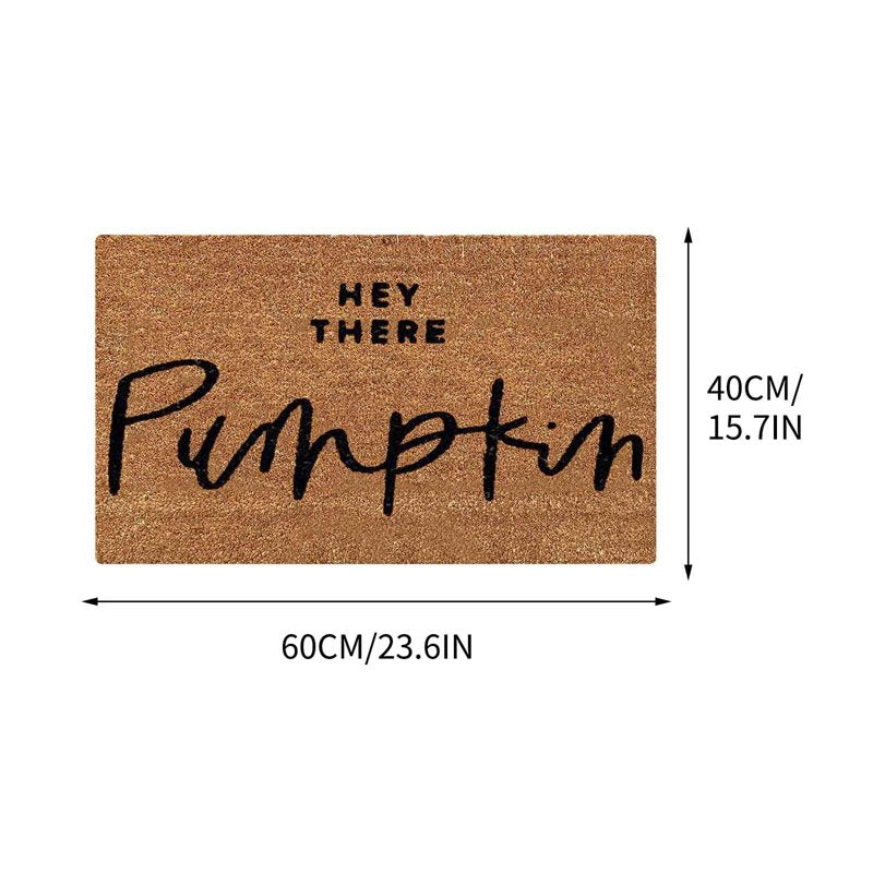 Stay Spooky Halloween Doormat G - Indoor Outdoor Skeleton Sign Coir Rug 24x16