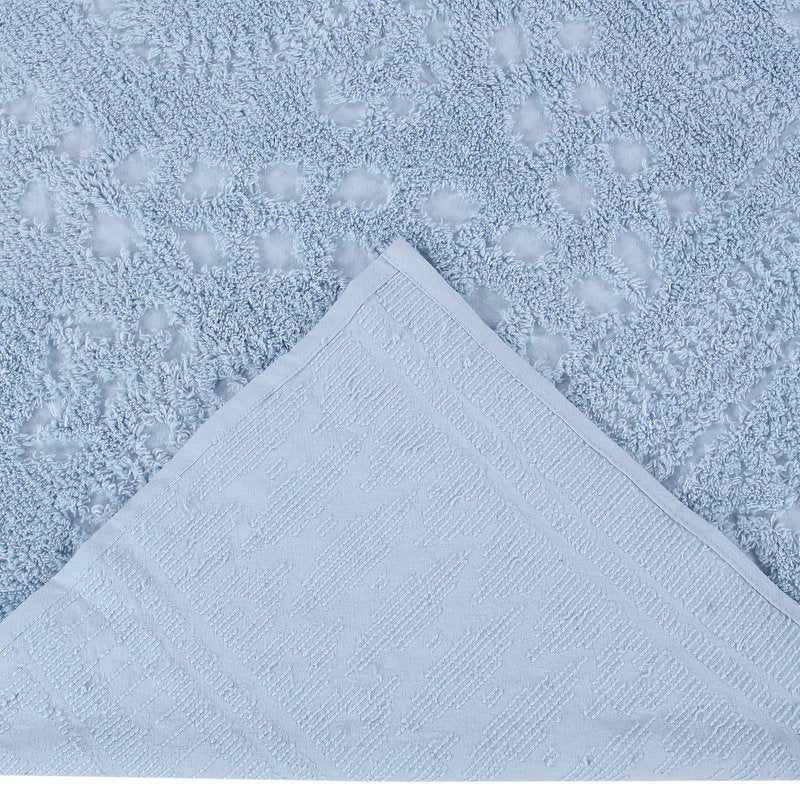 Queen Bedspread 102x110 Inches - Blue Medallion Cotton Bed Cover - Luxury & Breathable