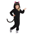 Toddler Black Cat Onesie Costume 2T Cozy Fleece Halloween Dress-Up