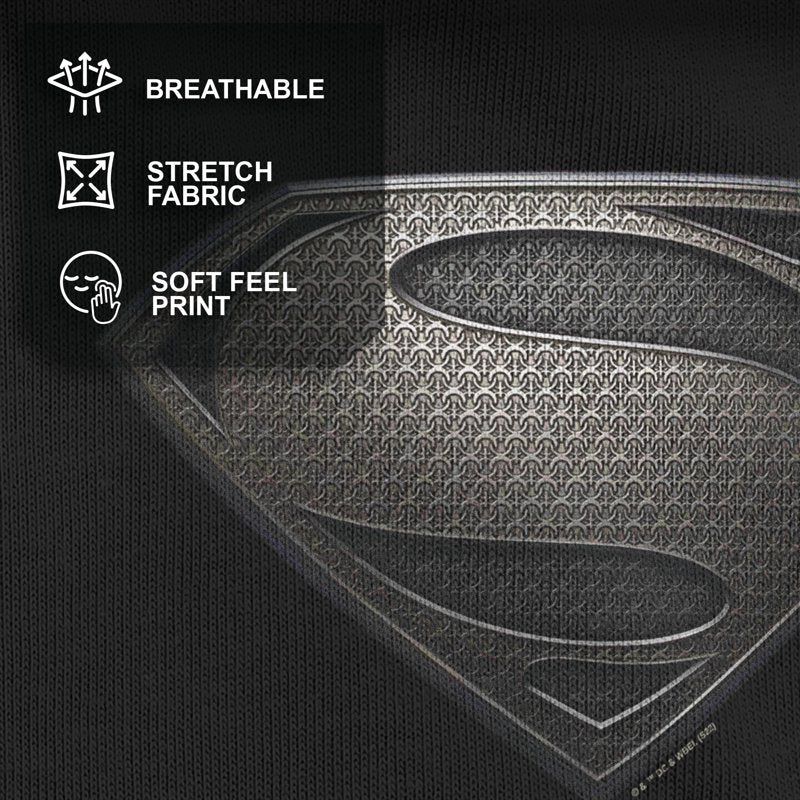 Men's Batman V Superman Rebirth Symbol T-Shirt Black 3XL - Superman