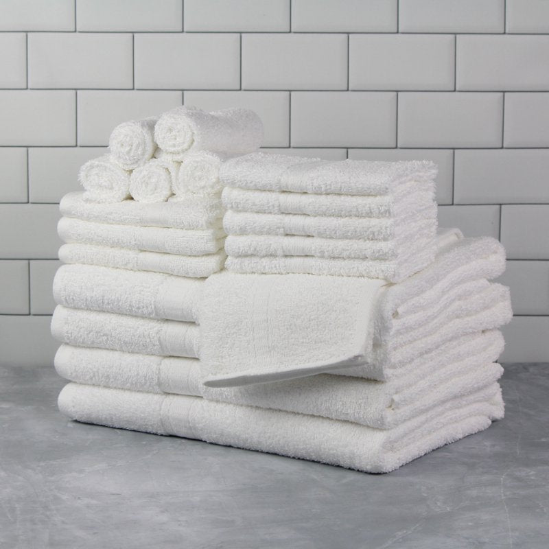 Mainstays 18-Piece Cotton Bath Towel Set White Variation of THIS listing