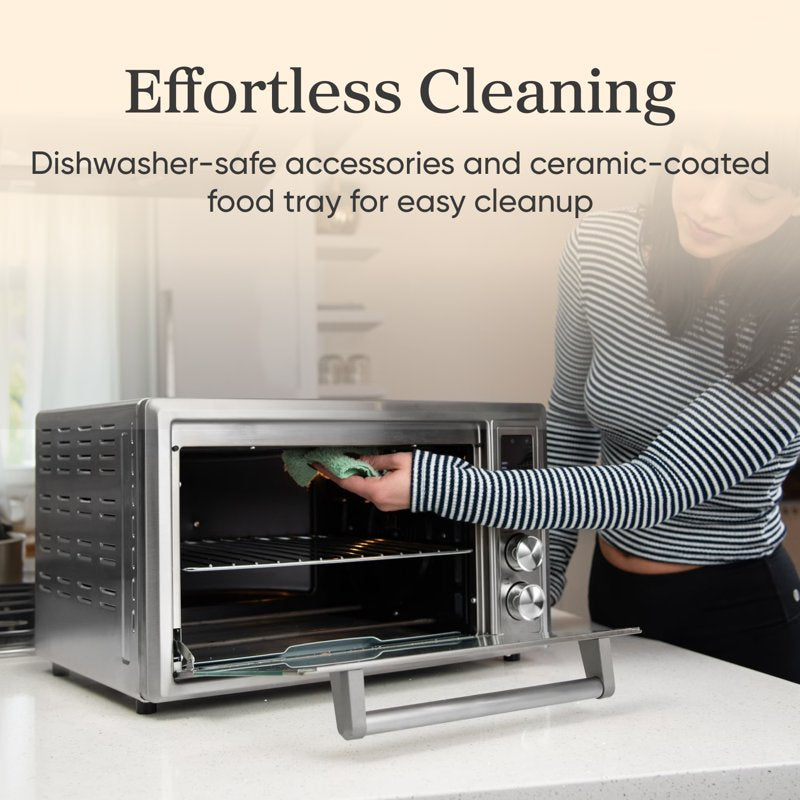 Smart Air Fryer Toaster Oven - 32-Quart Stainless Steel 12-in-1 Countertop