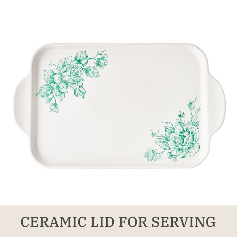 9" x 13" Rectangular Baker with Platter Lid - Stoneware