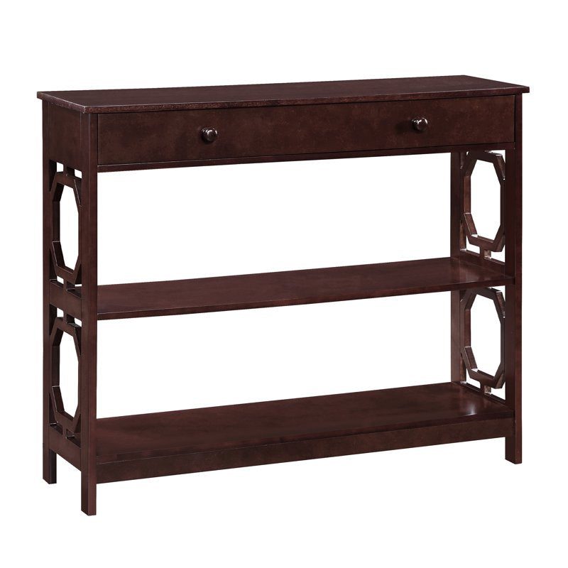 Omega One-Drawer Console Table with Geometric Design