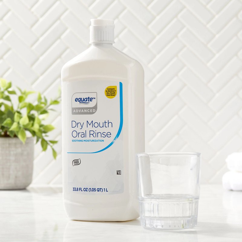 Dry Mouth Oral Rinse, Alcohol-Free Moisturizing Mouthwash, 1 Liter