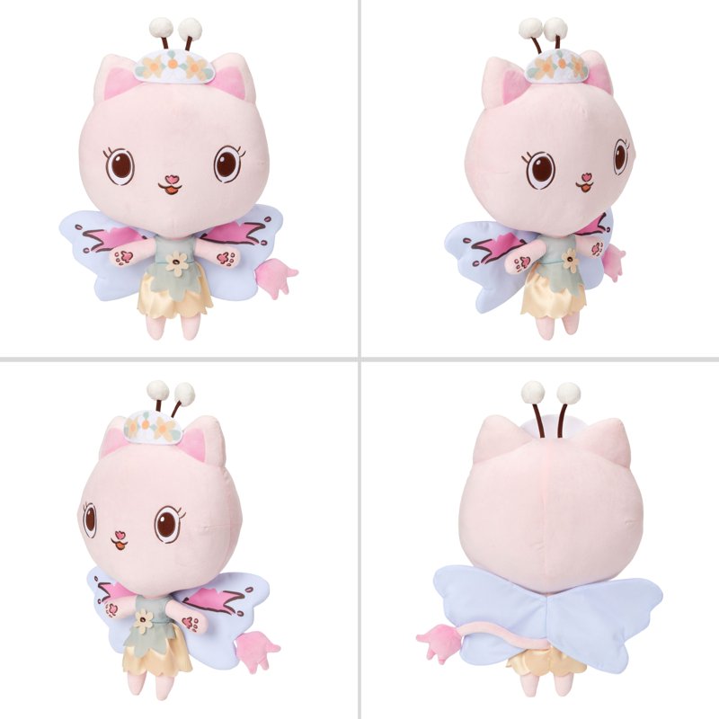 Kids Plush Fairy Pillow Buddy - Gabby's Dollhouse Kitty Fairy 13 Inch